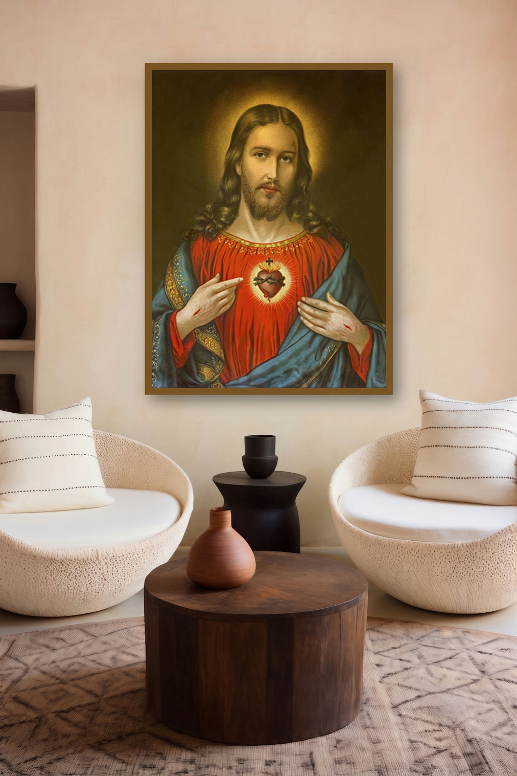 Sacred Heart 16 by artist Ns Art displayed in a Boutique gallery