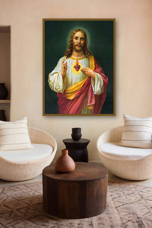 Sacred Heart 19 by artist Ns Art displayed in a Curated gallery