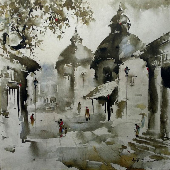 Sacred Village Painting By Ashif Hossain