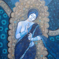 Figurative acrylic painting titled 'Sadhana 2', 30x40 inches, by artist Apurba Karati on Canvas