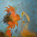 Saga Of Nature 22' nature acrylic painting by artist Susanta Das, 30x36 inch, on canvas