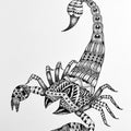 Animals pen drawing titled 'Saggitarus', 15x11 inches, by artist Kushal Kumar on Paper