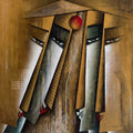 Sampoorna' figurative acrylic painting by artist Kanchan Mahante, 42x42 inch, on canvas