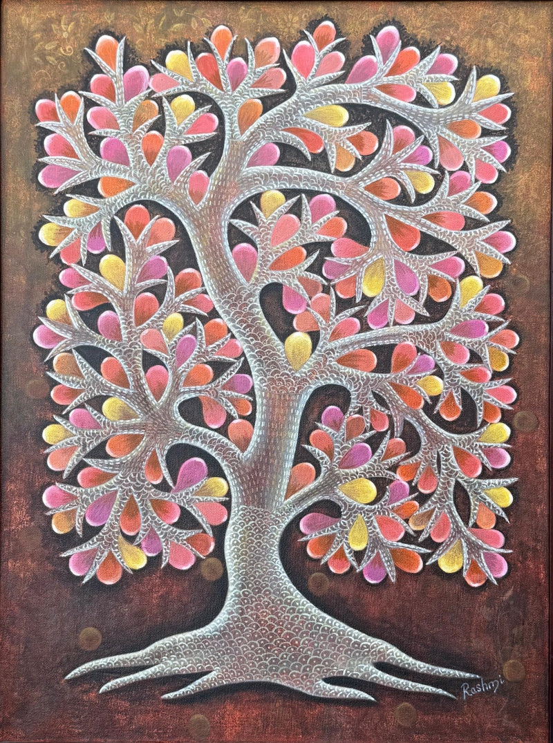 Samriddhi' nature acrylic painting by artist Rashmi Shivhare, 24x18 inch, on canvas