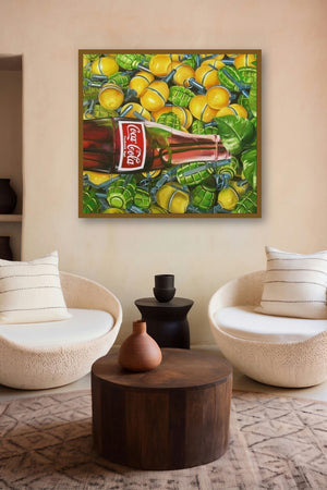 Sangharsh (The Bitter Taste of Progress) by artist Bhavesh Patel displayed in a Modern gallery