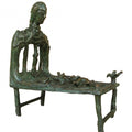 Figurative sculpture titled 'Save Nature', 11x9x6 inches, by artist Asurvedh Ved on Bronze