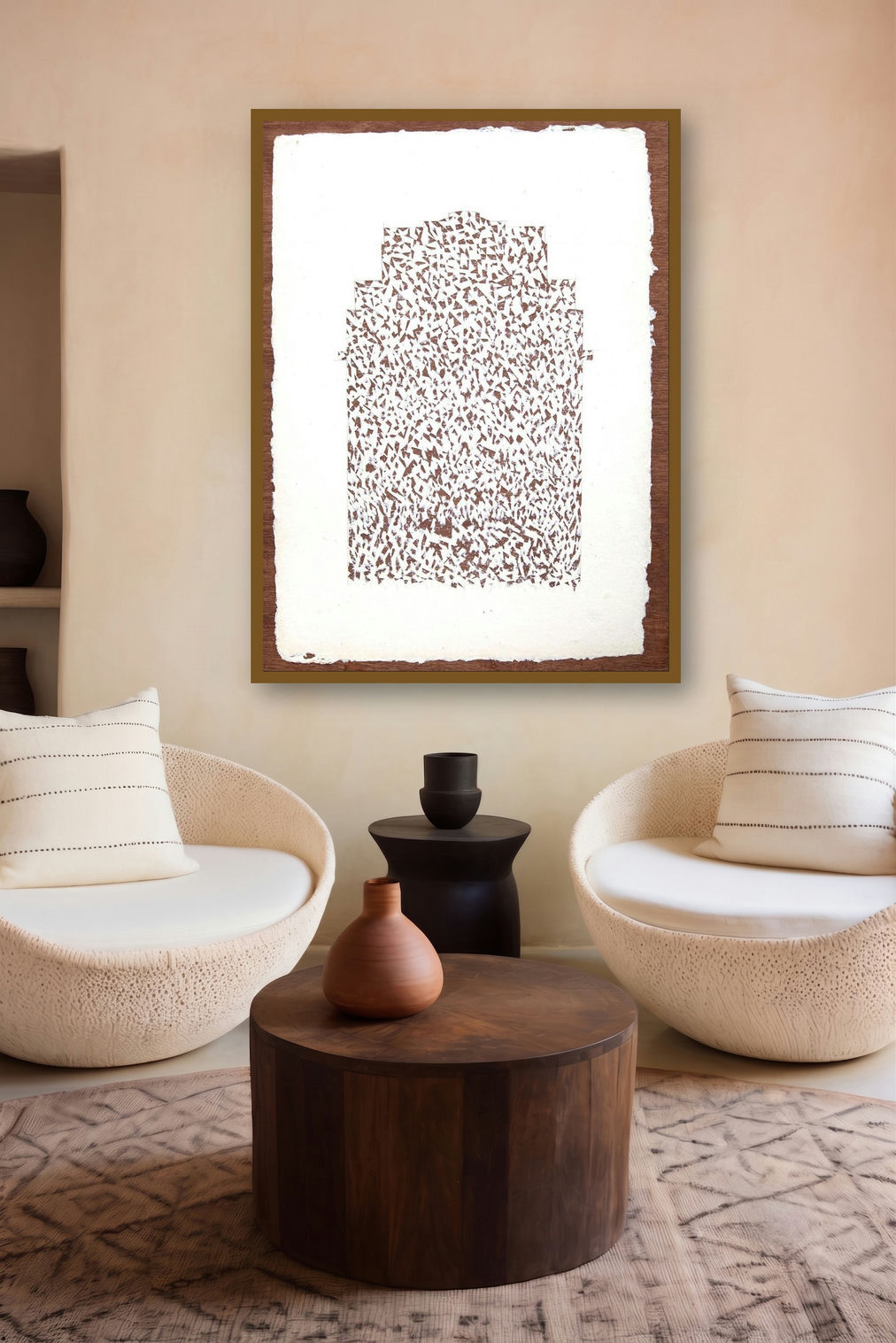 Scratch On 21 (Ruined Structure) by artist Biplab Sarkar displayed in a Designer gallery