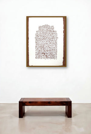 Scratch On 21 (Ruined Structure) by artist Biplab Sarkar displayed in a Urban Loft Hotel Lobby