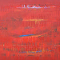 Abstract oil painting titled 'Search Of Eternity 21', 39x60 inches, by artist Raghu Neware on Canvas