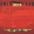 Abstract oil painting titled 'Search Of Eternity 4', 30x75 inches, by artist Raghu Neware on Canvas