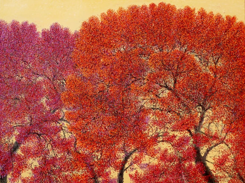 'Serenity 2' nature oil painting by artist Pardeep Singh, 36x48 inch, on canvas