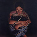 Figurative color pencil drawing titled 'Shackles', 26x17 inches, by artist Sachin Revankar on Paper