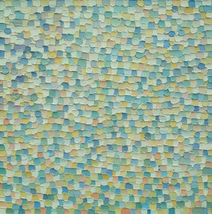 Abstract oil painting titled 'Shadow City 1', 12x12 inches, by artist Ganesh Pokharkar on Canvas