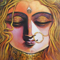 Figurative acrylic painting titled 'Shakti 1', 20x18 inches, by artist Subrata Ghosh on Canvas
