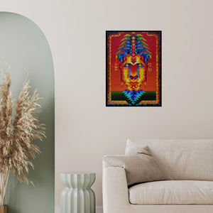 In-situ view of Madhukar Munde's 'Shakti (Ancient Wisdom)' painting in a room