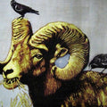 Animals printmaking titled 'Sheep 3', 30x35 inches, by artist Nandini Pantawane on Paper