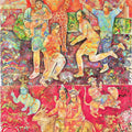 Religious serigraphs painting titled 'Shiva And Parvati', 30x22 inch, by artist Sakti Burman on Paper