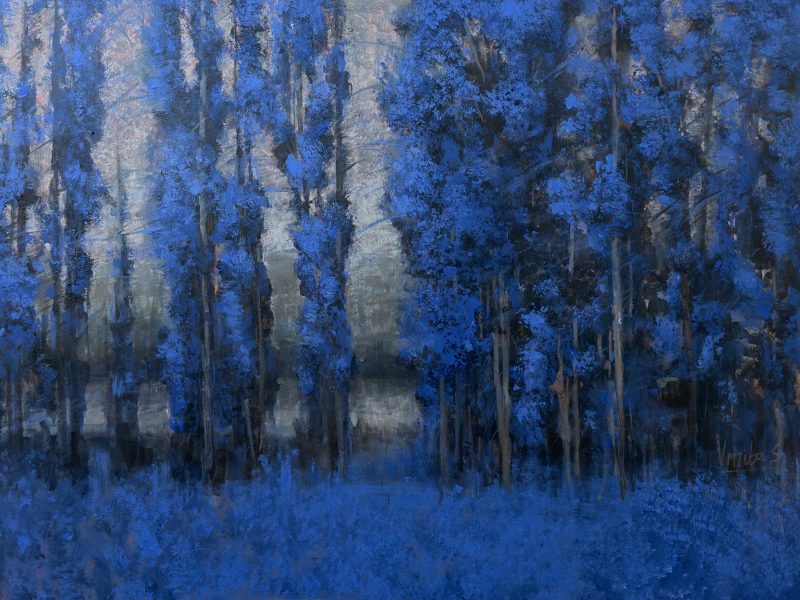 Shivaan' nature acrylic painting by artist Vinita Sadarangani, 36x48 inch, on canvas
