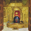 Religious oil painting titled 'Shree Somnath Jyotirlinga', 48x36 inches, by artist Kamal Rao on Canvas