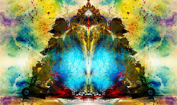 Shri Ganesha Abstract 02 by Pradip Shinde | ArtZolo.com