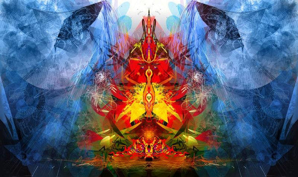 Shri Ganesha Abstract 03 by Pradip Shinde | ArtZolo.com