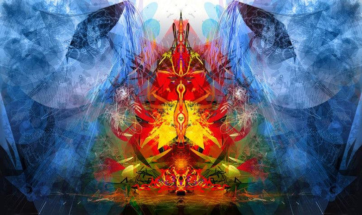 Shri Ganesha Abstract 03 Digital Art By Pradip Shinde