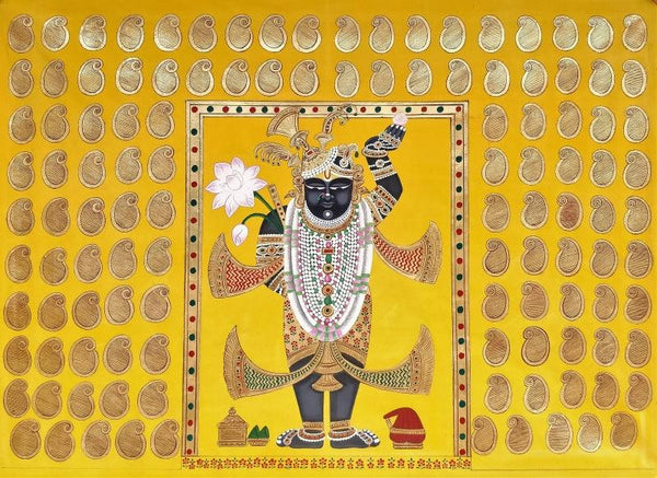 Shrinathj 2 Traditional Art by Pichwai Art | ArtZolo.com