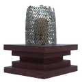 Shunyaroop 1' contemporary Bronze, Wood sculpture by artist Rajeev Ranjan, 16x11 inch, on bronze, wood