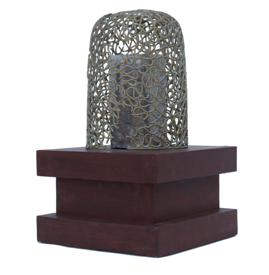 Shunyaroop 2' contemporary Mixedmedia sculpture by artist Rajeev Ranjan, 16x10 inch, on mixedmedia