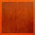The Silence Within' contemporary mixed-media painting by artist Pradeep Ahirwar, 48x48 inch, on canvas
