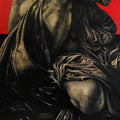 Silent Contour' contemporary oil painting by artist Abid Shaikh, 36x24 inch, on canvas