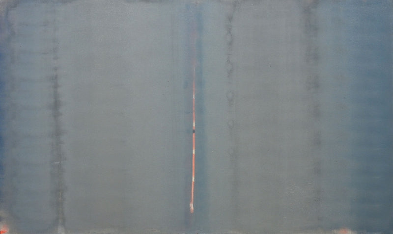 Silent Passage' abstract acrylic painting by artist Hemant Dhane, 36x60 inch, on canvas