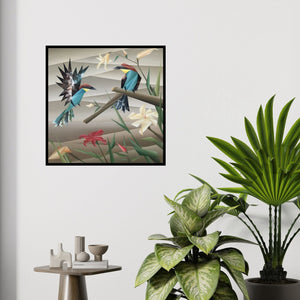 In-situ view of Nirakar Chowdhury's 'Similarity 1' painting in a room