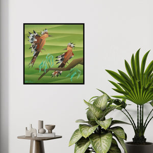 In-situ view of Nirakar Chowdhury's 'Similarity 3' painting in a room