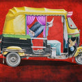 Transportation watercolor painting titled 'Sleepless 4', 30x44 inches, by artist Rohit Sharma on Paper