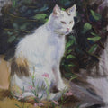 Animals oil painting titled 'Smart', 16x12 inches, by artist Swapniil Paatil on Canvas