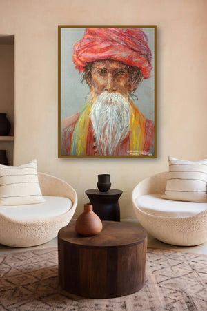Soft Pastle Potrait by artist Rajesh Gawhale displayed in a Designer gallery