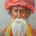 Portrait dry pastel painting titled 'Soft Pastle Potrait', 13x10 inches, by artist Rajesh Gawhale on Paper