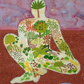 Nature poster painting titled 'Soil Body Media', 30x20 inches, by artist Santosh Pattar on Paper