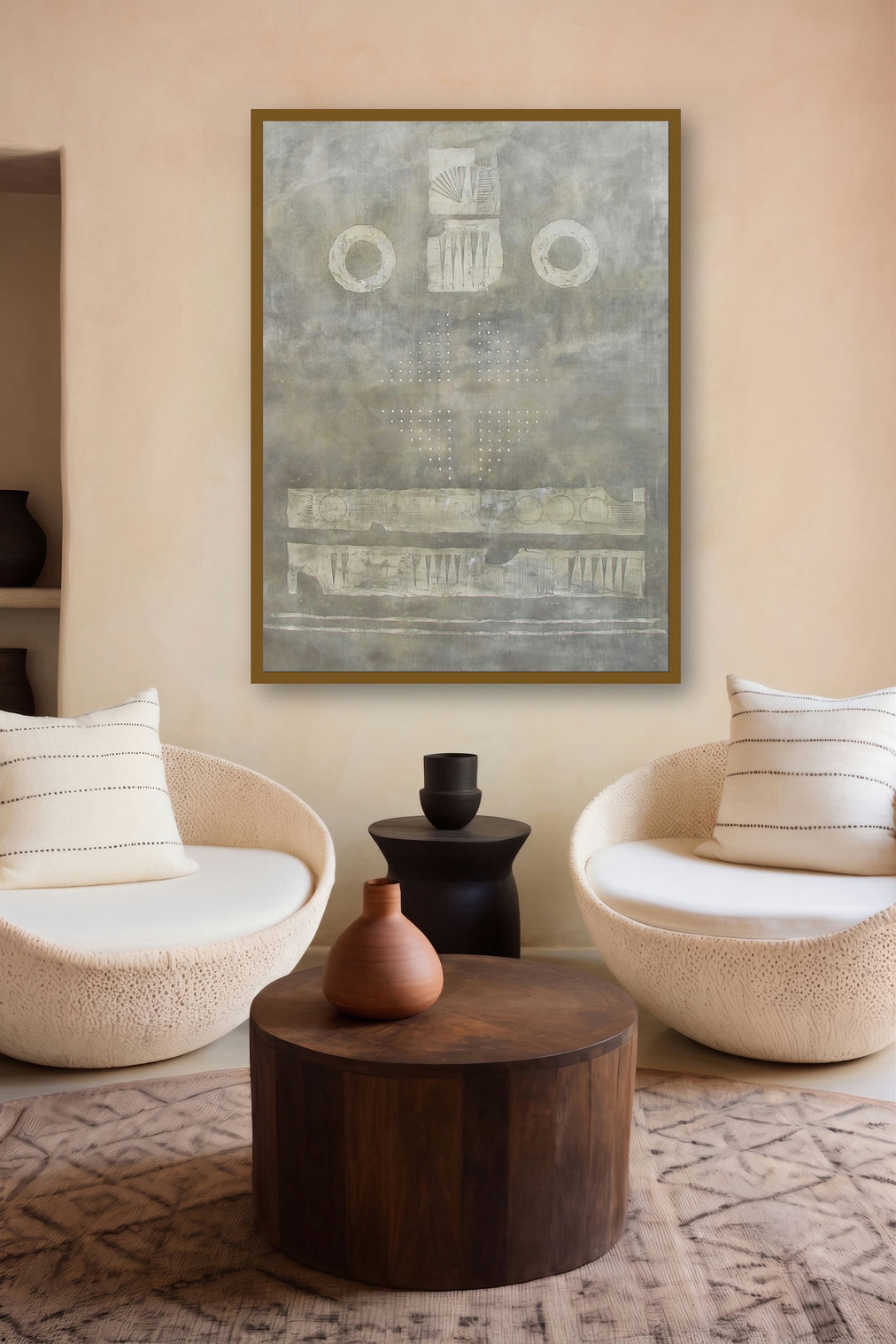 Solid Ash Abstract by artist Mohit Bhatia displayed in a Boutique gallery