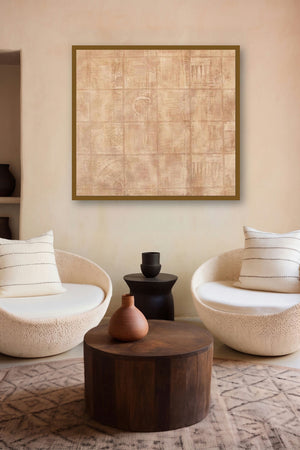 Solid Beige Abstarct by artist Mohit Bhatia displayed in a Curated gallery