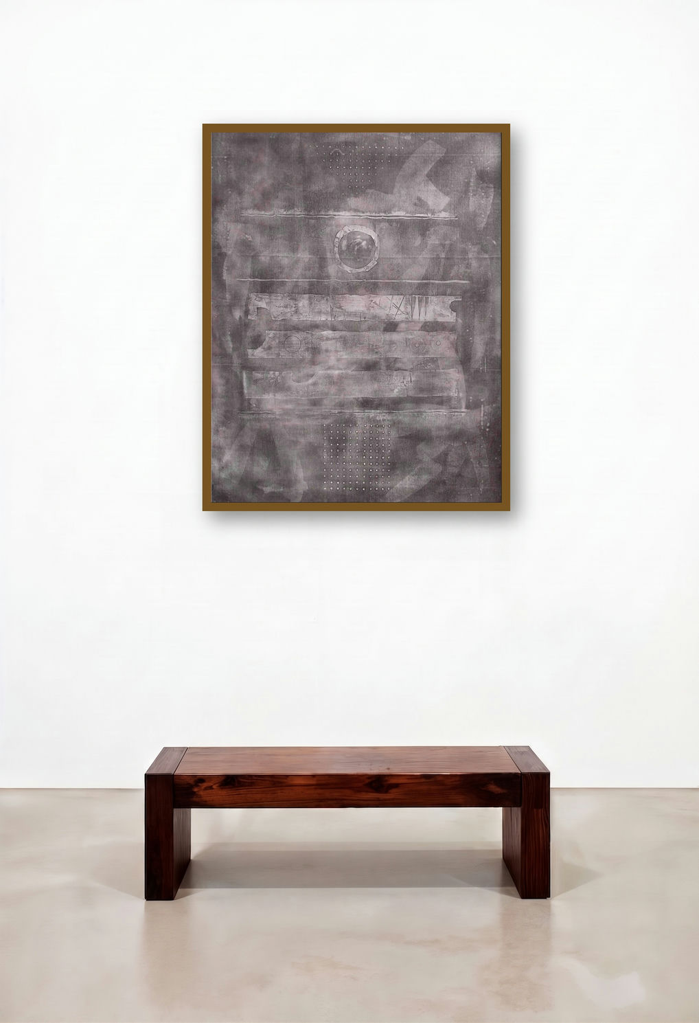 Solid Brown Abstract by artist Mohit Bhatia displayed in a Traditional Home Office
