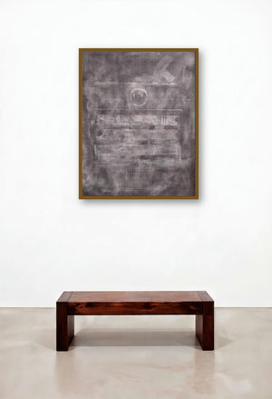 Solid Brown Abstract by artist Mohit Bhatia displayed in a Traditional Home Office