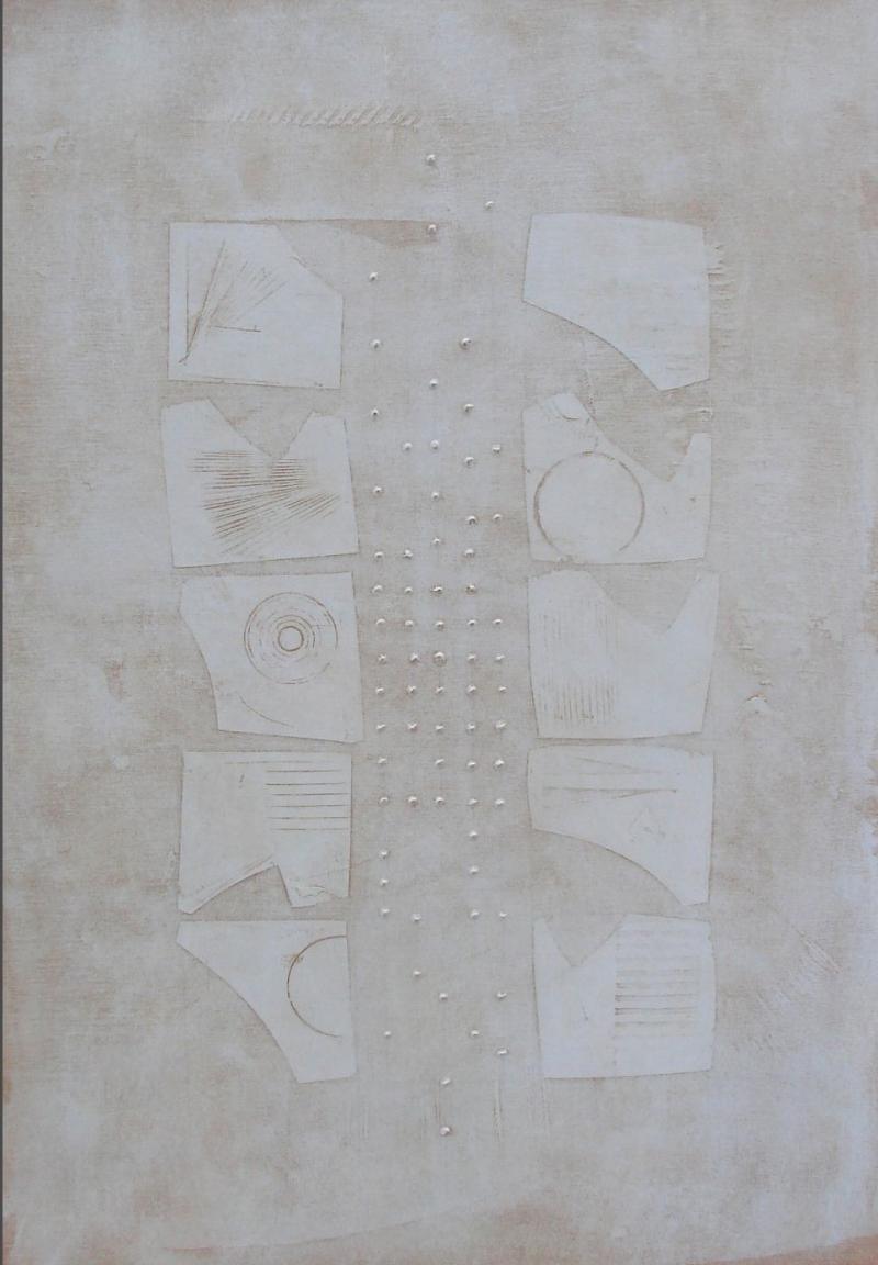 Abstract acrylic painting titled 'Solid Grey Abstract', 24x36 inches, by artist Mohit Bhatia on Canvas