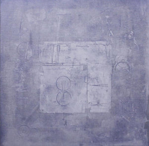 Solid Purple Abstract by Mohit Bhatia, Original Acrylic Abstract Painting on Canvas, Medium Square Wall Art