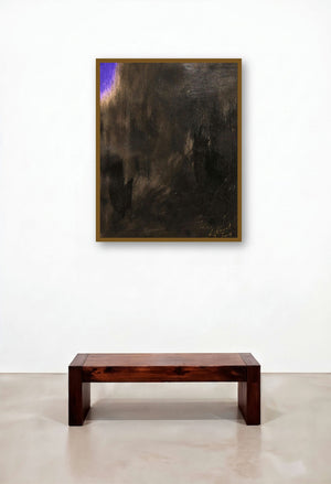 Solitude 15 (Night's Embrace) by artist Surendra Chaware displayed in a Transitional Reception Area