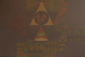 Song Of Life 10 (The Cosmic Twins) by Digambar Gawali, Original Acrylic Figurative Painting on Canvas, X-Large Horizontal Wall Art
