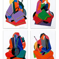 Songs In Fragments 4' figurative acrylic painting by artist Prasanta Acharjee, 12x8 inch, on brusto board