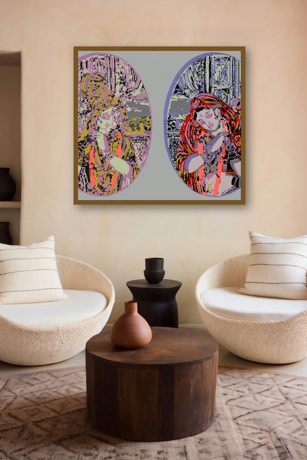 Soul Of Krishna (Dualities) by artist Niraja Bhuwal displayed in a Contemporary Exhibition gallery