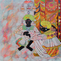Soul Of The Soil 18' figurative acrylic painting by artist Anuradha Thakur, 24x24 inch, on canvas